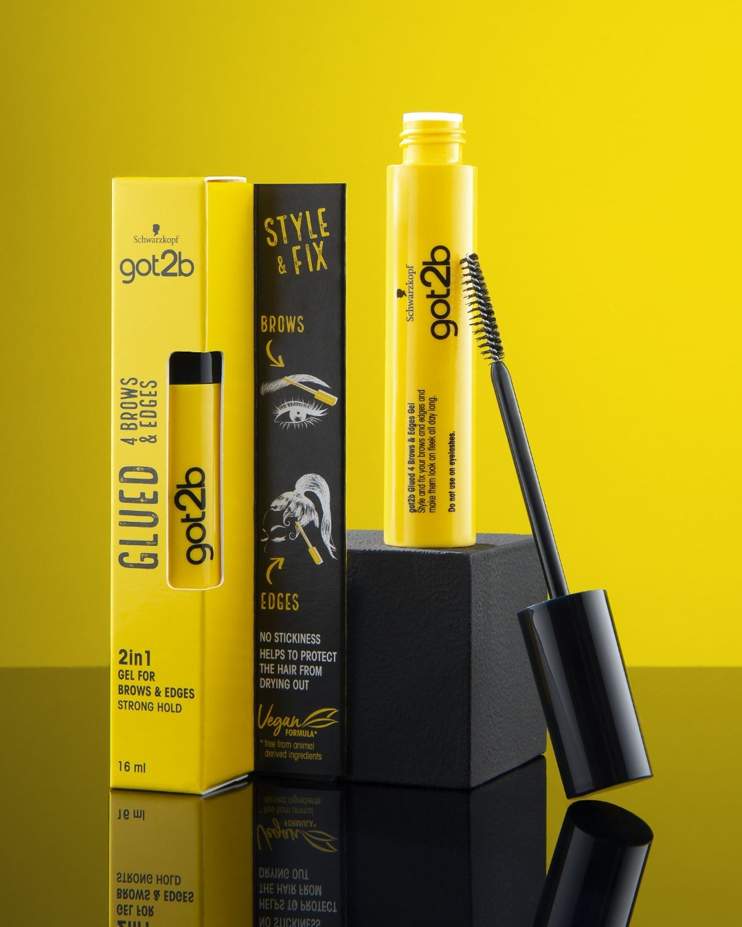 Glued 4 Brows & Edges 2-in-1 Gel - Got2B
