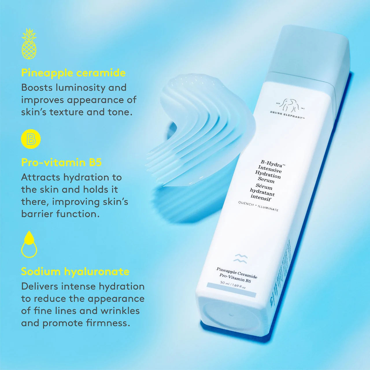 B-Hydra™ Intensive Hydration Serum with Hyaluronic Acid - Drunk Elephant