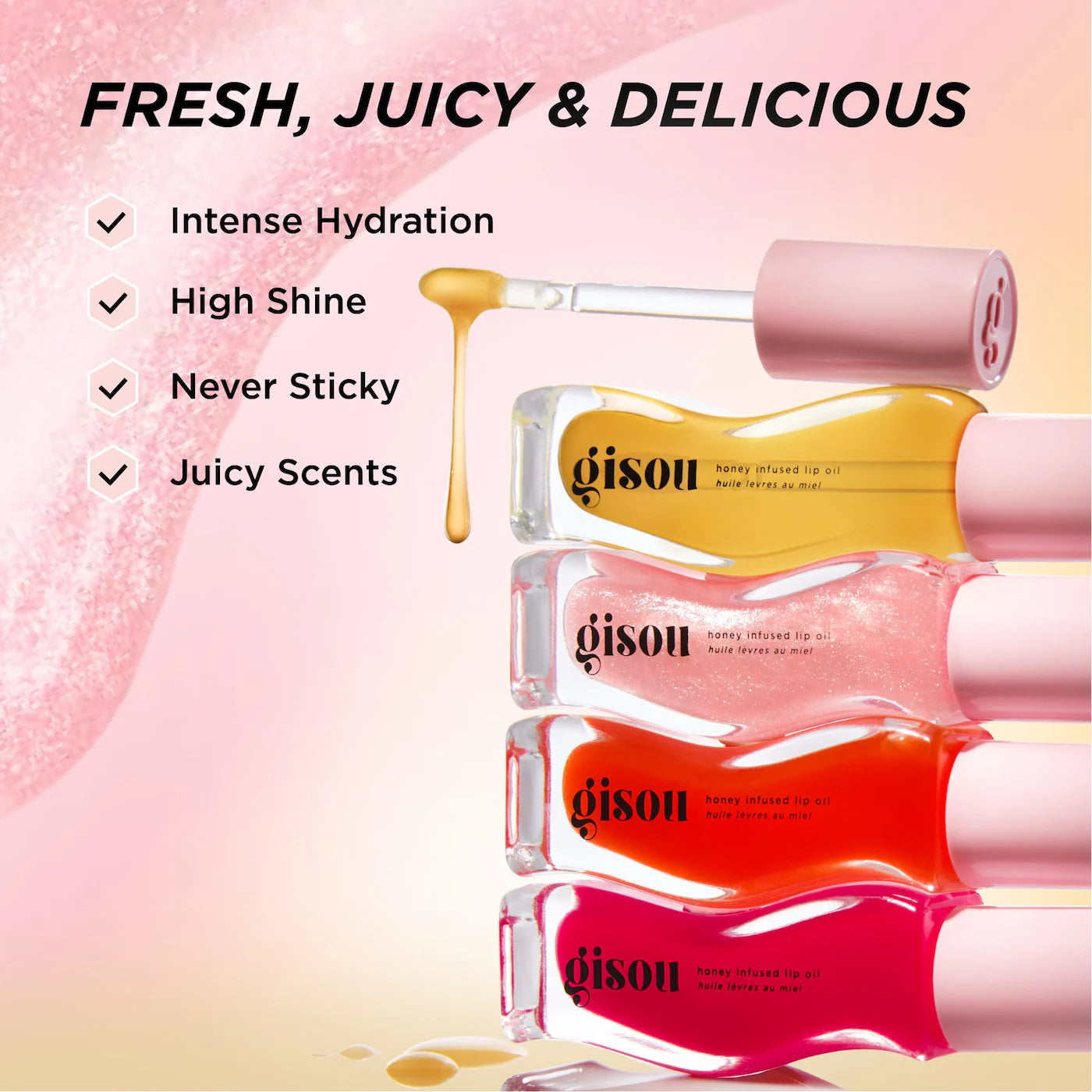 Honey Infused Lip Oil - Gisou