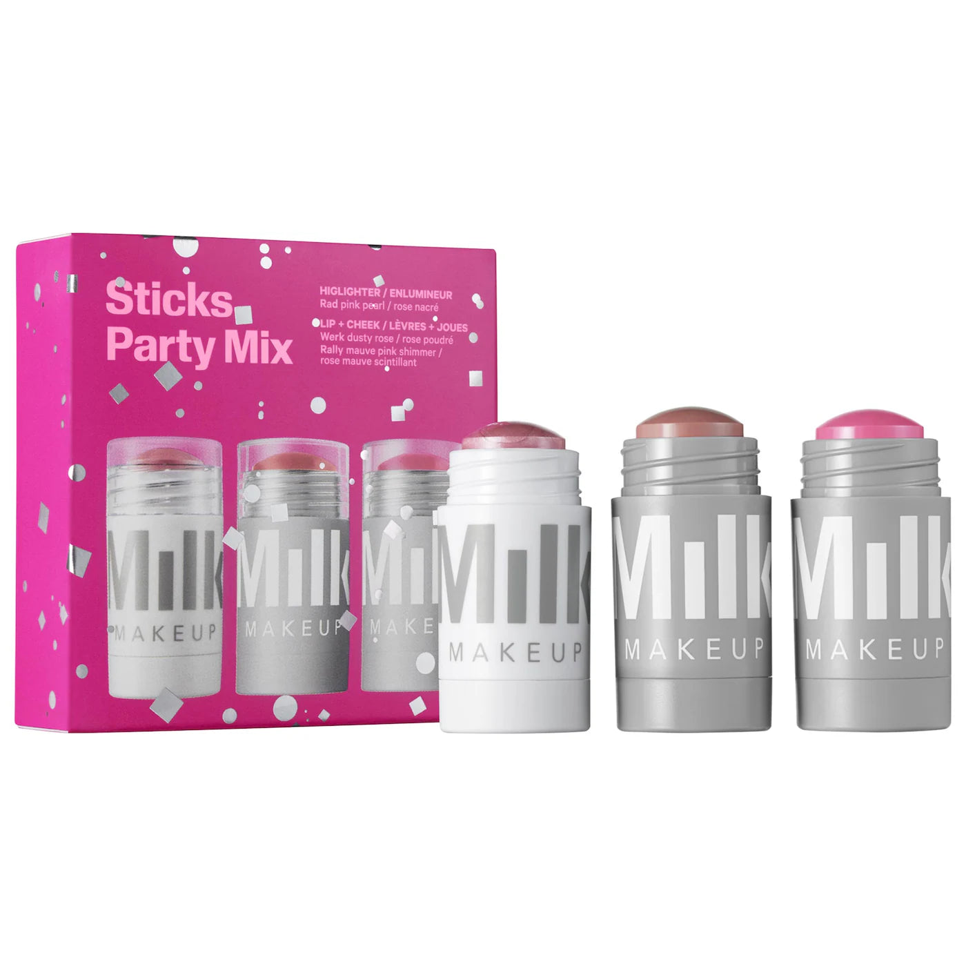 Sticks Party Mix Cream Blush + Highlighter Set - Milk