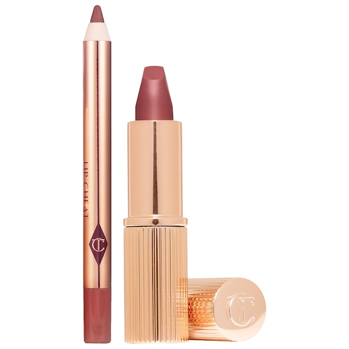 Mini Pillow Talk Lipstick & Liner Set - Charlotte Tilbury