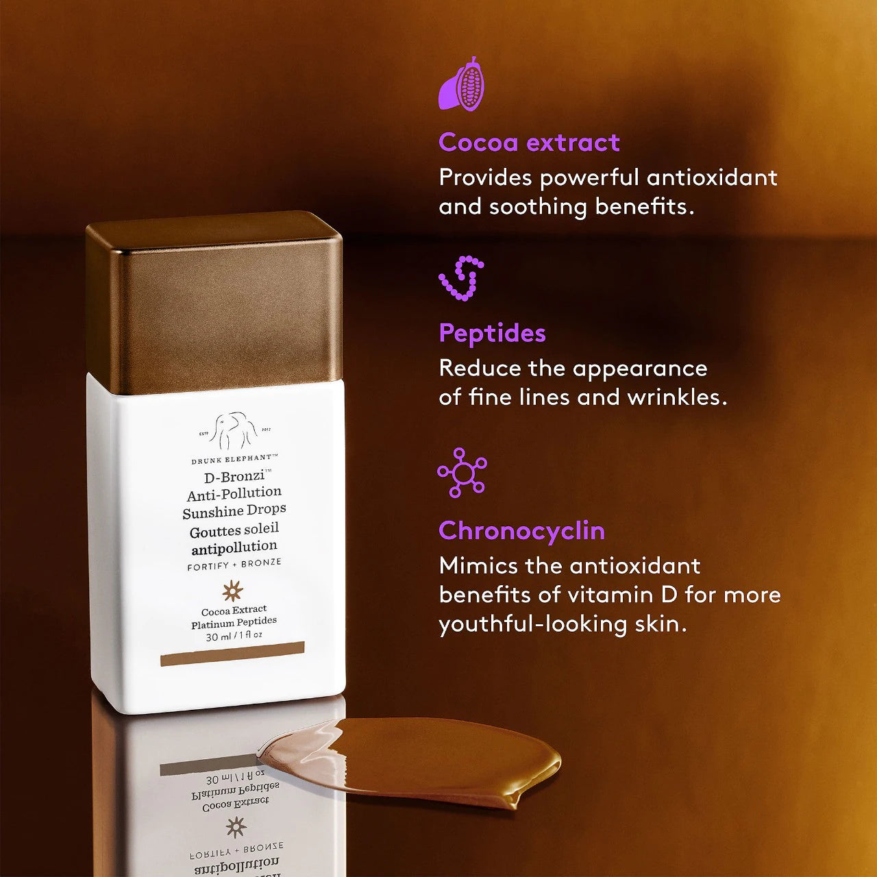 D-Bronzi™ Anti-Pollution Bronzing Drops - Drunk Elephant