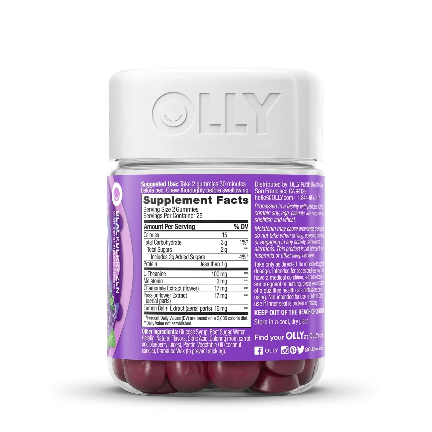 Sleep Gummies Blackberry Zen (3 MG) - Olly
