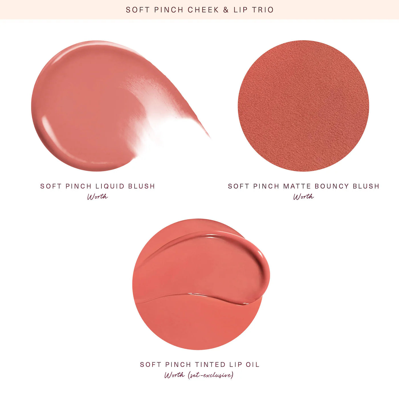 Soft Pinch Cheek & Lip Trio Set - Rare Beauty