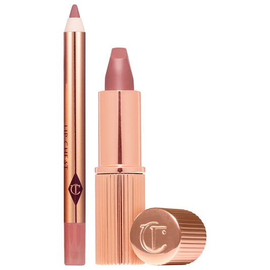 Mini Pillow Talk Lipstick & Liner Set - Charlotte Tilbury